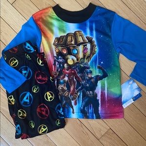 little boys Avengers pajamas, size 4